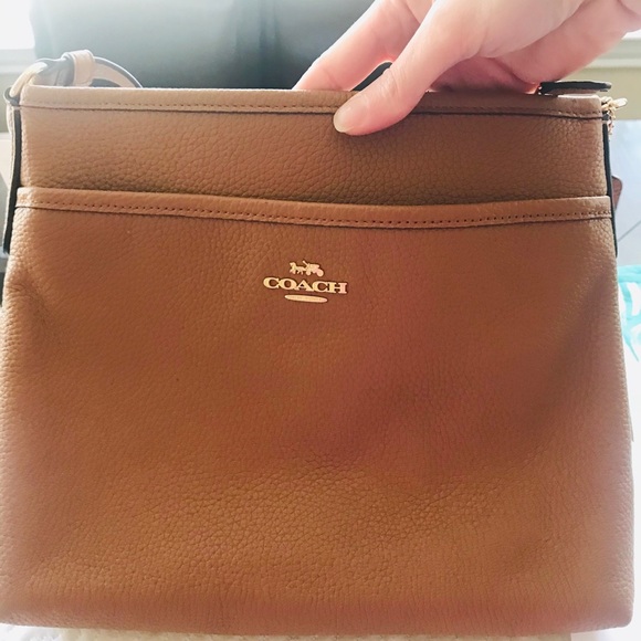 NWT Coach Brown Leather Crossbody - Picture 5 of 5